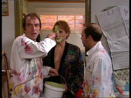 Tom de Ket, Wim T. Schippers, and Bob van Tol in We zijn weer thuis (1989)