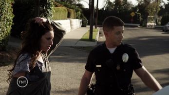 Still of Carmen Corral and Ben Mckenzie on Southland
