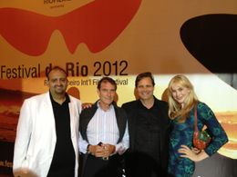 James Ordonez, Roland Joffe, Dean Bornstein and Nicole Helén at the 2012 Rio Film Festival