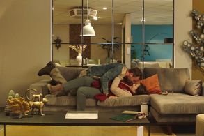 Jim Bakkum and Barbara Sloesen in Something About Love (2021)