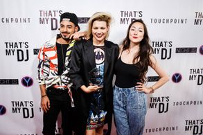 D.W. Waterson, Jade Hassouné, and Emily Piggford in That's My DJ (2014)