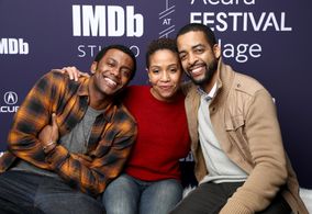 Rashaad Ernesto Green, Zora Howard, and Joshua Boone at an event for The IMDb Studio at Sundance (2015)