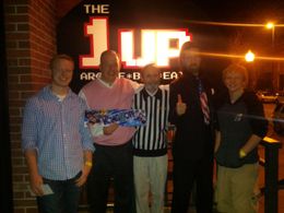 Kansas City Missouri personal injury attorney Steve Sanders (2nd from left) is pictured with (L-R) son Isaiah Sanders, W