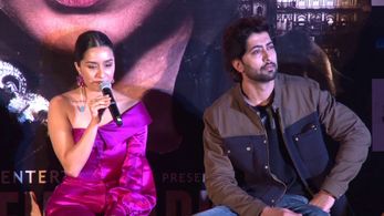 Shraddha Kapoor and Ankur Bhatia at the Haseena Parkar Trailer Launch