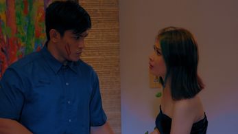 Orlando Sol and Thea Tolentino in Las hermanas (2021)