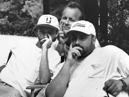 With Stephen Buck and Harris Savides, 