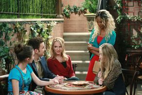 Still of Rowan Blanchard, Ben Savage, Cheryl Texiera, Trina McGee, and Sabrina Carpenter in Girl Meets World (2014)