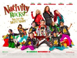 Celia Imrie, Craig Revel Horwood, Helen George, and Simon Lipkin in Nativity Rocks! (2018)