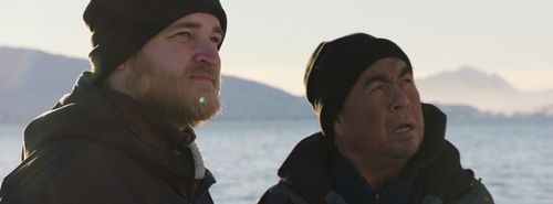 Samuel Collardey, Tobias Ignatiussen, and Anders Hvidegaard in A Polar Year (2018)