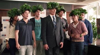 Matt Riedy, Kendall Schmidt, Carlos PenaVega, Tanya Chisholm, Stephen Kramer Glickman, James Maslow, and Logan Henderson