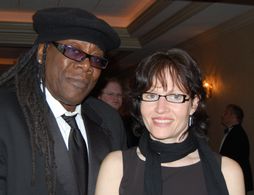 with Clarence Clemons at Garden State FIlm Festival