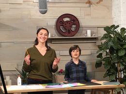 On set of Disney Pilot show for Disney Channel Upfronts