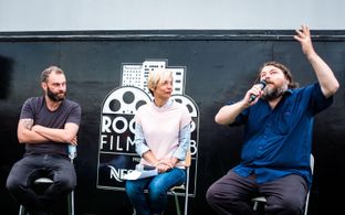 At a screening of The Nest & High Rise - Jamie Jones, Miranda Sawyer, and High Rise director Ben Wheatley getting emotio