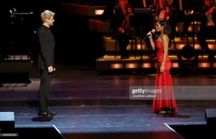 The Music Center's 50th Anniversary Spectacular LOS ANGELES, CA - DECEMBER 06: Singer Anthony Fedorov and actress Jennif