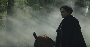 Actress Zoe Wittock on the set of 