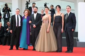Gloria Münchmeyer, Alfredo Castro, Kate Green, Pablo Larraín, Juan de Dios Larraín, Rocío Jadue, and Paula Luchsinger in