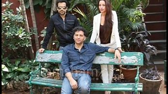 Danis Tanovic and Emraan Hashmi at an event for Tigers (2014)