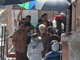 Ajay Devgn, Sanjay Mishra, and Emraan Hashmi in Baadshaho (2017)