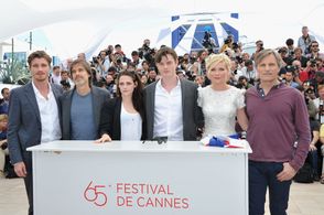 Viggo Mortensen, Walter Salles, and Garrett Hedlund at an event for On the Road (2012)