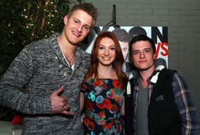 Josh Hutcherson, Alexander Ludwig, and Jacqueline Emerson