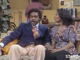 Marlene Clark and Demond Wilson in Sanford and Son (1972)