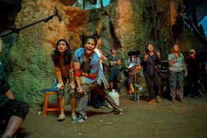 BTS Still from Finding 'Ohana