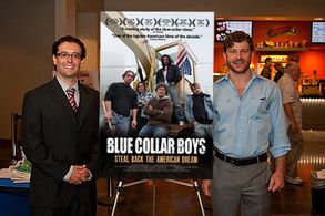 Mark Nistico and Gabe Fazio at the Los Angeles opening of Blue Collar Boys