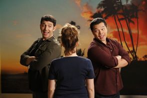 Santino Fontana, Rachel Bloom, and Vincent Rodriguez III in Crazy Ex-Girlfriend (2015)