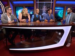 Jason Isaacs, Gretchen J. Berg, Aaron Harberts, Doug Jones, and Matt Mira in After Trek (2017)