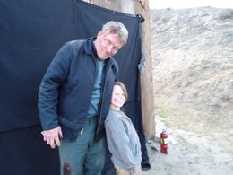Anthoney Michael Hall and Gibson on set of new Sy/fy movie 