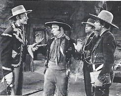 Edmund Cobb, William Corson, Alan Gregg, and Reed Hadley in Zorro's Fighting Legion (1939)
