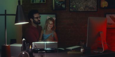 Rose Decker and Morgan Spector in Nanny (2022)