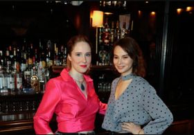 Nina Grollman and Carolyn Braver at The Iceman Cometh Broadway press