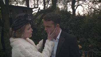 Still of Clara & James from 'When the War was Won'