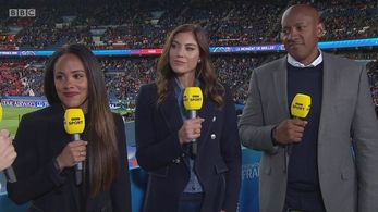 Hope Solo, Dion Dublin, and Alex Scott in BBC Sport: FIFA Women's World Cup 2019 (2019)