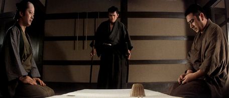 Shintarô Katsu, Makoto Satô, and Rokkô Toura in Samaritan Zatoichi (1968)