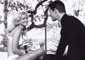 Stephen Boyd and Yvette Mimieux in The Caper of the Golden Bulls (1967)