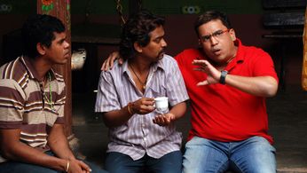 Nikhil Ratnaparkhi, Pandharinath Kamble, and Siddarth Jadhav in Superstar (2011)