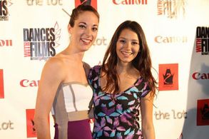 Victoria Truscott and actress Stephanie Edmonds at the screening of Showboys at Dances with Films