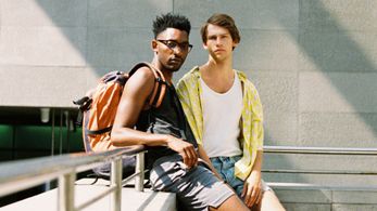 Alexandros Koutsoulis and Matthew Morrison in Boy Meets Boy (2021)