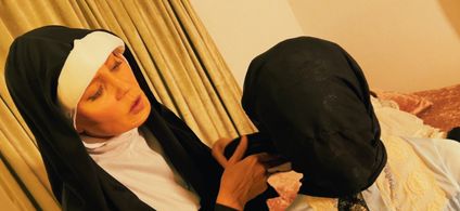 Kelley Poling and Hannah Dunsley-Ricechester in The Nightgown (2023)