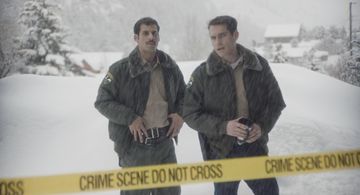 Jim Cummings and Skyler Bible in The Wolf of Snow Hollow (2020)