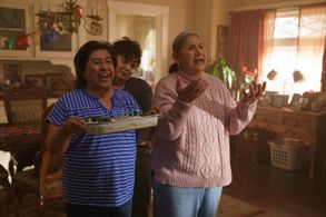 Julia Vera, Sandra Marcela Hernandez, and Laura Patalano in This Fool (2022)