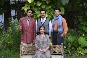 Danesh Razvi, Mikhail Sen, Mahira Kakkar, and Namit Das in A Suitable Boy (2020)