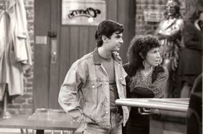 Josh Lozoff and Rhea Perlman in Cheers (1982)