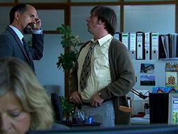 Christoph Maria Herbst, Bjarne Mädel, and Sibille Humbold in Stromberg (2004)