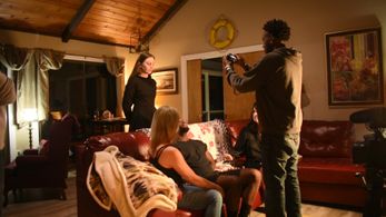 Tez Dixon, Trey Wardlaw, Stephanie Falciano, Lily Beauchard, Matt D. Chapman, and Rebekah Kent in Delivery Attempted (20