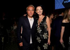 Mosaic Federation Gala Against Human Slavery NEW YORK, NEW YORK - SEPTEMBER 10: Johan Ernst Nilson and Victoria Unikel a