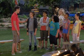 Peyton List, Skai Jackson, Karan Brar, Lincoln Melcher, Kevin Quinn, Nina Lu, and Nathan Arenas in Bunk'd (2015)