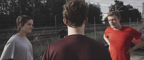 Tess Cornwall, Angus Crampton, and Alex Chorley in This Room Does Not Exist (2018)